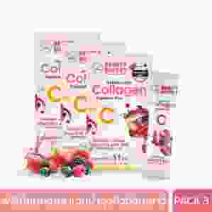 [3 PCS.] BEAUTY BUFFET HYDROLYZED COLLAGEN TRIPEPTIDE PLUS VIT C (15G X 10SACHETS) บิวตี้ บุฟเฟต์ ไฮโดรไลซด์ คอลลาเจน ไตรเปปไทด์ พลัส วิตซี (ผลิตภัณฑ์เสริมอาหาร)